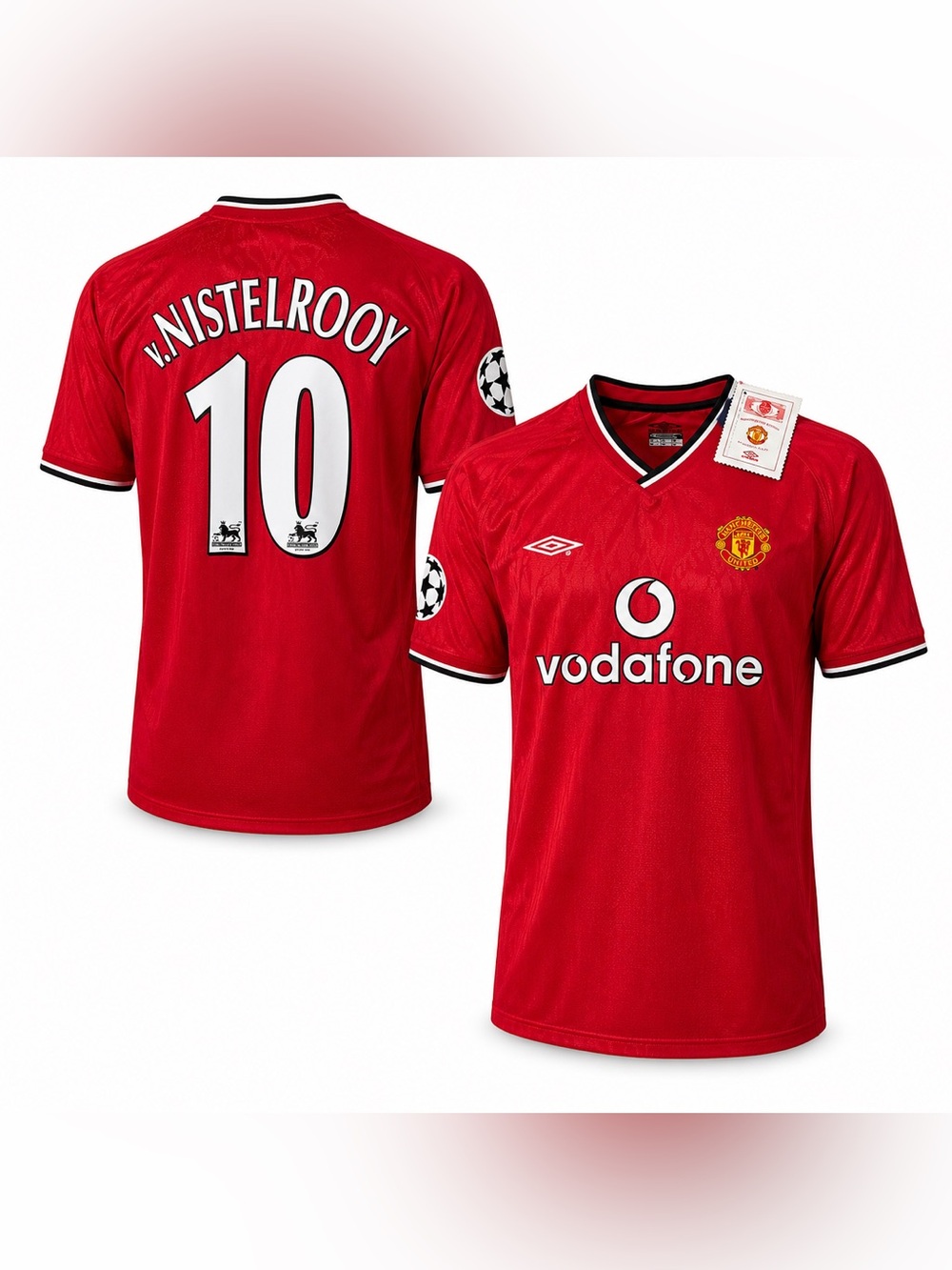 NWT Manchester United 2000/01 V. Nistelrooy #10 Retro Jersey size Extra Large